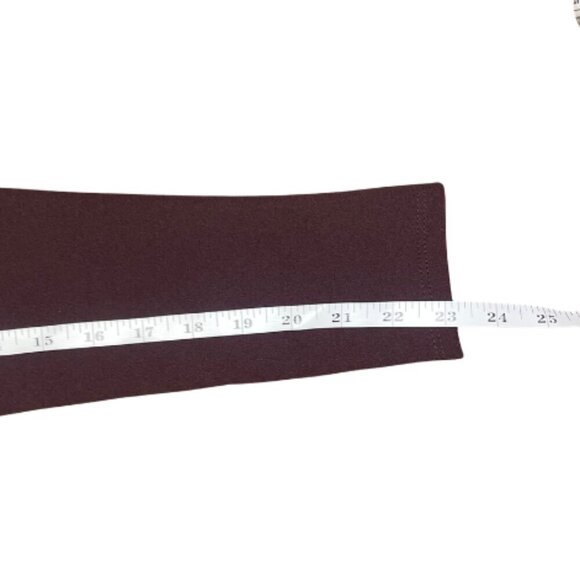 H&M Burgundy Cut-out Soft Jersey Round Neck Mini Dress Partly Lined Sz Large - Picture 7 of 10